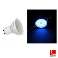 Bec colorat cu LED SMD GU10 230V 5W lumina albastra Lumen