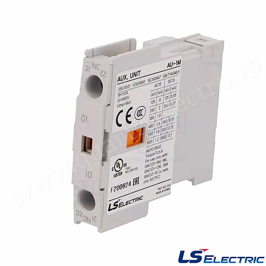 Contact auxiliar lateral 1NC AU-1M 1B LS Contact auxiliar lateral 1NC AU-1M 1B LS