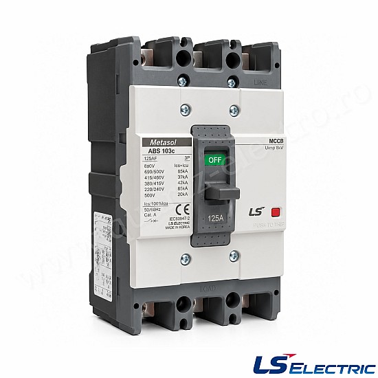 Usol 125A 3P (MCCB) ABS103c LS Usol 125A 3P (MCCB) ABS103c LS
