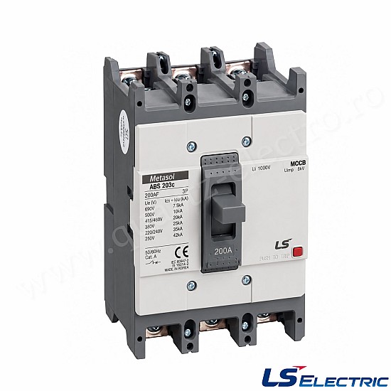 Usol 200A 3P (MCCB) ABS203c LS Usol 200A 3P (MCCB) ABS203c LS