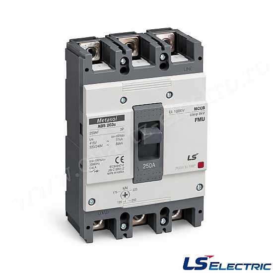 Usol 250A 3P (MCCB) ABS203c LS Usol 250A 3P (MCCB) ABS203c LS