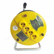 DERULATOR CU 4 PRIZE SCHUKO, 20M  MYYM 3X1,5 MM²