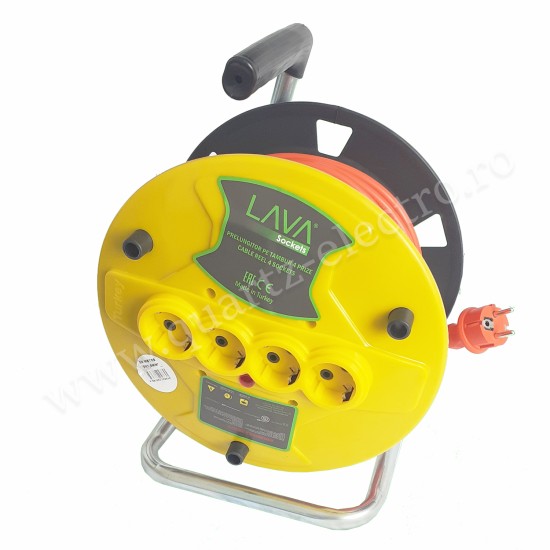DERULATOR CU 4 PRIZE SCHUKO, 50M MYYM 3X2,5 MM² DERULATOR CU 4 PRIZE SCHUKO, 50M MYYM 3X2,5 MM²