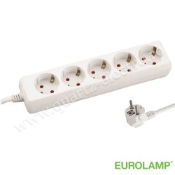 PRELUNGITOR CU 5 POZIȚII CU CABLU 3X1.5mm 1.5m CU PROTECȚIE LA CONTACT