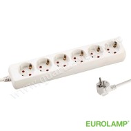 PRELUNGITOR CU 6 POZIȚII CU CABLU 3X1.5mm 5m CU PROTECȚIE LA CONTACT