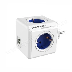 PRIZA POWER CUBE ORIGINAL 4 PRIZE 2 USB ALBASTRU