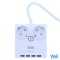 PRELUNGITOR CU PROTECTIE LA SUPRATENSIUNE CU 2 PRIZE , 4 USB, 3M 3X1.5MMP WELL
