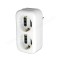 Triplu-stecher  cu 2 prize schuko si 4 prize bipolare tip "S" Adeleq