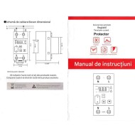 Releu protectie 2P 63A cu intrerupator RAKLASS