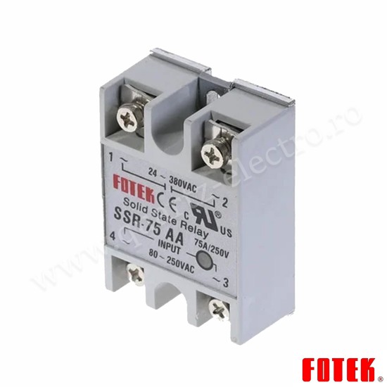 RELEU STATIC 75A FOTEK SSR-75 AA RELEU STATIC 75A FOTEK SSR-75 AA