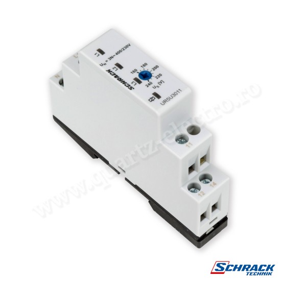 Releu monitorizare tensiune trifazat 400/230VAC 5A 1CC UR5U3011 Schrack