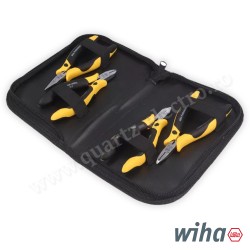 Set de 4 cleşti profesionali EDS ( laterali frontali semirotunzi) si geantă WIHA Set de 4 cleşti profesionali EDS ( laterali frontali semirotunzi) si geantă WIHA