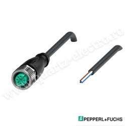 Cablu conectare mamă cu un singur capăt M12 drept cod A 4 pini cablu PVC negru V1-G-BK5M-PVC-U Pepperl+Fuchs