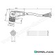 Cablu de conectare mamă cu un singur capăt M12 unghiular cod A cu 4 pini cablu PVC negru V1-W-BK5M-PVC-U Pepperl+Fuchs