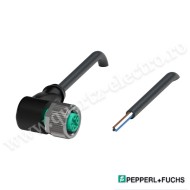 Cablu de conectare mamă cu un singur capăt M12 unghiular cod A cu 4 pini cablu PVC negru V1-W-BK5M-PVC-U Pepperl+Fuchs
