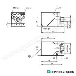 Senzor inductiv Cap senzor bidirecțional și rotativ NO PNP cu filet M12 NBB20-L2-E2-V1 Pepperl+Fuchs