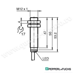 Senzor inductiv PNP NO M12 4 fire 2M NBB4-12GM50-A2 Pepperl& Fuchs Senzor inductiv PNP NO M12 4 fire 2M NBB4-12GM50-A2 Pepperl& Fuchs