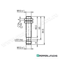 Senzor inductiv PNP / NO 0÷4mm 10÷30VDC M12 IP67 200mA PEPPERL+FUCHS