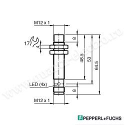 Senzor inductiv PNP NO 0÷8mm 10÷30VDC M12 IP67 200mA NBN8-12GM50-E2-V1 Pepperl+Fuchs Senzor inductiv PNP NO 0÷8mm 10÷30VDC M12 IP67 200mA NBN8-12GM50-E2-V1 Pepperl+Fuchs