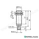Senzor de proximitate inductiv diametru 18mm PNP 10-30V conector V1 IP67 NBB8-18GM50-E2-V1 Pepperl+Fuchs