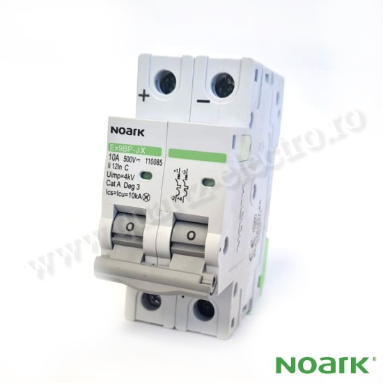 Intrerupator automat DC 10A 2P Curba C 10kA 500V pentru aplicatii fotovoltaice Intrerupator automat DC 10A 2P Curba C 10kA 500V pentru aplicatii fotovoltaice