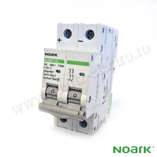Intrerupator automat DC 6A 2P Curba C 10kA 500V pentru aplicatii fotovoltaice