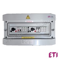Tablou DC complet echipat pentru sistem fotovoltaic cu 2 stringuri 001107101 ETI