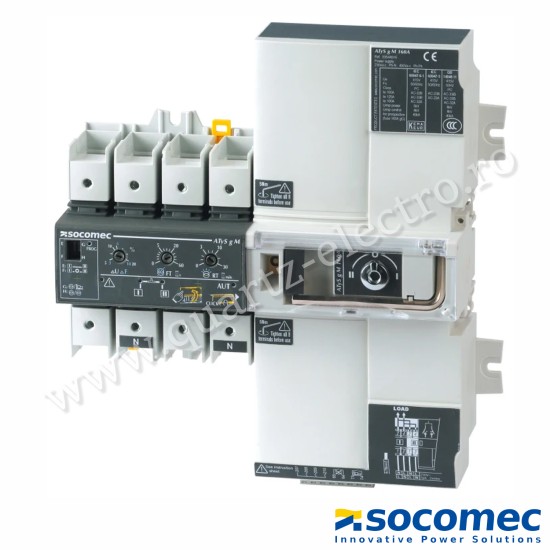 Comutator automat ATyS g M 2P 100A 230VAC ATSE SOCOMEC Comutator automat ATyS g M 2P 100A 230VAC ATSE SOCOMEC