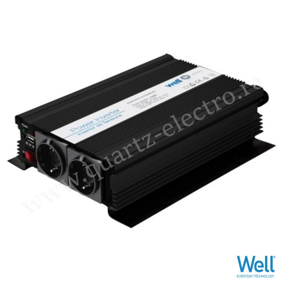 INVERTOR DE TENSIUNE 12V-220V, 1000W, USB WELL