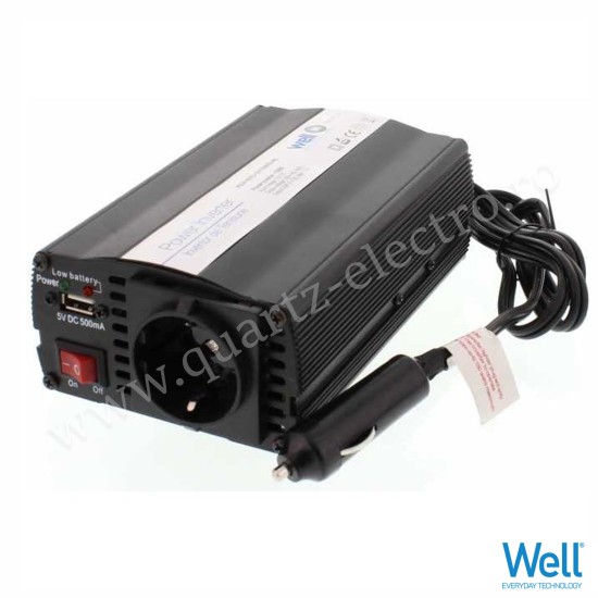 INVERTOR DE TENSIUNE 12V - 220V, 150W, USB WELL 
