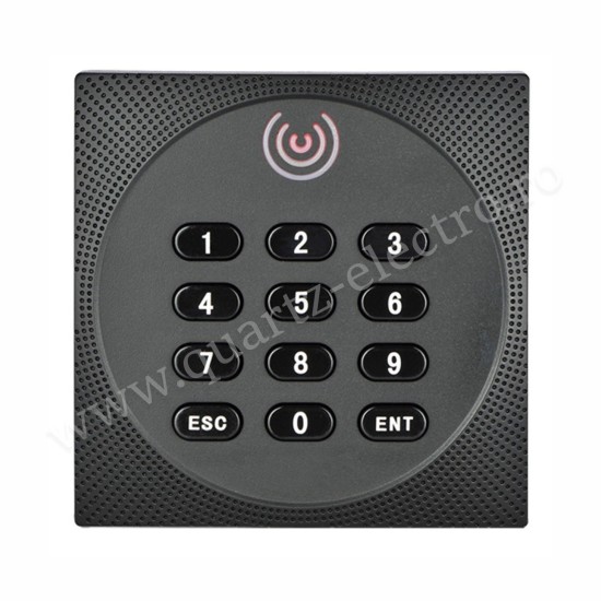 Cititor de proximitate ZKTeco cod PIN, 125 KHz interior/exterior