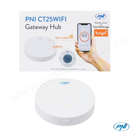 Kit control la distanta CT25WIFI + termostat CT25T PNI Kit control la distanta CT25WIFI + termostat CT25T PNI
