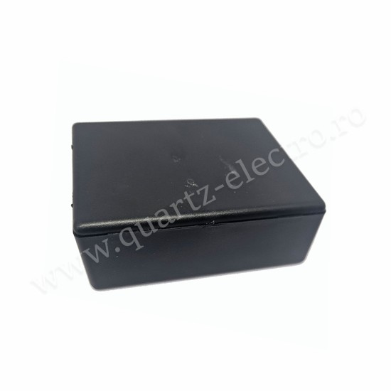 Cutie cu auto-inchidere 58x35x15 mm negru pentru montaje electronice Cutie cu auto-inchidere 58x35x15 mm negru pentru montaje electronice