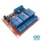 Modul cu releu 3 canale 2 in 1 cu retinere interlock pe fiecare canal 5V Arduino