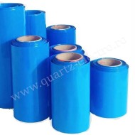 Folie termocontractabila pentru acumulatori albastru 340mm 1m