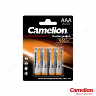 Baterii Reincarcabile AAA LR3 Ni-MH 1.2V 600mAh Camelion Blister 4 bucati