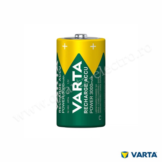 Baterie Reincarcabila C R14 Ni-MH 1.2V 3000mAh VARTA Blister 2 bucati