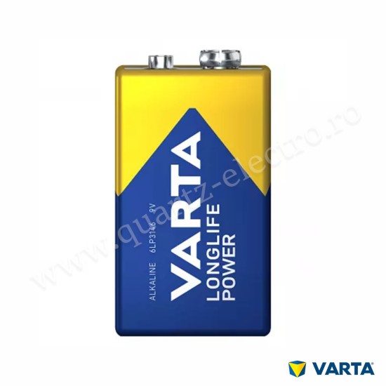 Baterie alcalina Longlife Power 6LR61 9V VARTA Baterie alcalina Longlife Power 6LR61 9V VARTA