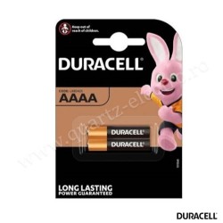 Baterii alcaline 1.5V AAAA LR61 DURACELL Blister 2 bucati