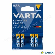 Baterii alcaline Longlife Power AAA LR3 1.5V VARTA Blister 4 bucati