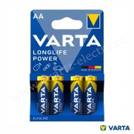 Baterii alcaline Longlife Power AA LR 6 VARTA Blister 4 bucati