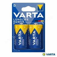 Baterii Alcaline Longlife Power D R20 1.5V VARTA Blister 2 bucati
