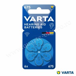 Baterii Varta 675 pentru Aparatele Auditive Blister 6 bucati Baterii Varta 675 pentru Aparatele Auditive Blister 6 bucati
