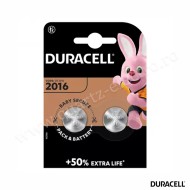 Baterie Litiu 3V CR2016 90mAh DURACELL Blister 2 bucati 