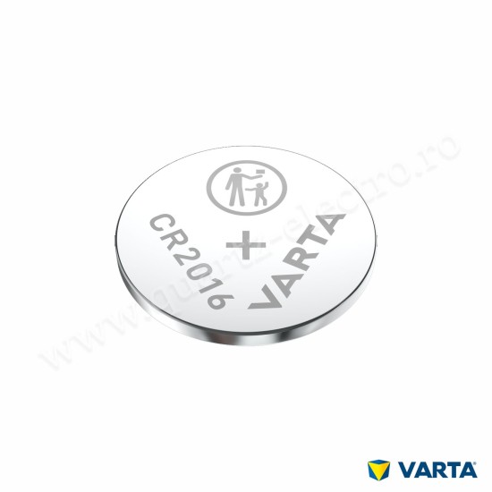  Baterii Litiu 3V CR2016 90mAh VARTA Blister 5 bucati