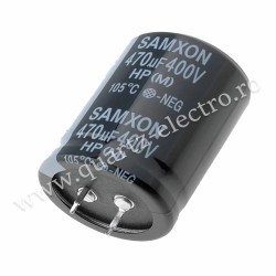 Condensator electrolitic 470uF 400V SAMXON Condensator electrolitic 470uF 400V SAMXON
