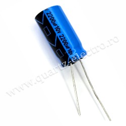 Condensator electrolitic 2200uF 10V Condensator electrolitic 2200uF 10V