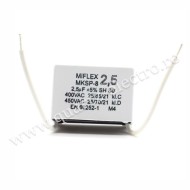 Condensator 0.68uf - 450v - MKSP-5P - Miflex - 326con602