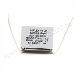 Condensator 0.68uf - 450v - MKSP-5P - Miflex - 326con602 Condensator 0.68uf - 450v - MKSP-5P - Miflex - 326con602