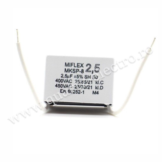 Condensator 0.68uf - 450v - MKSP-5P - Miflex - 326con602 Condensator 0.68uf - 450v - MKSP-5P - Miflex - 326con602